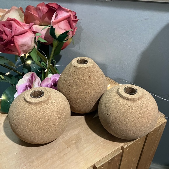At Home Other - At home cork candle holders NWT 3 count